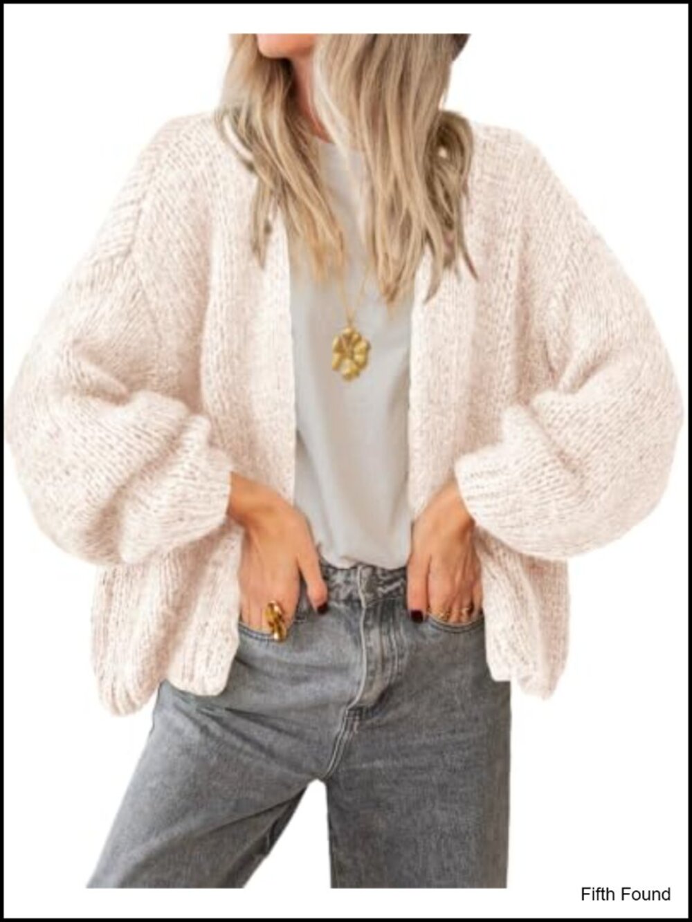 Lightweight Open Front Cardigan Sweater Loose Slouchy Womens